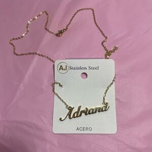 Adriana Gold Stainless Steel Necklace